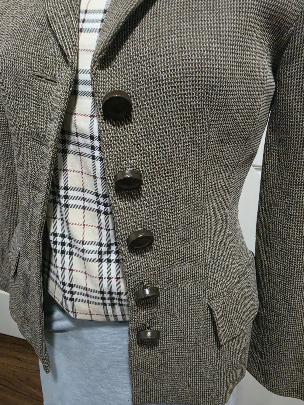 Dior Women's Brown Tweed Jacket - Classic Tailored Coat